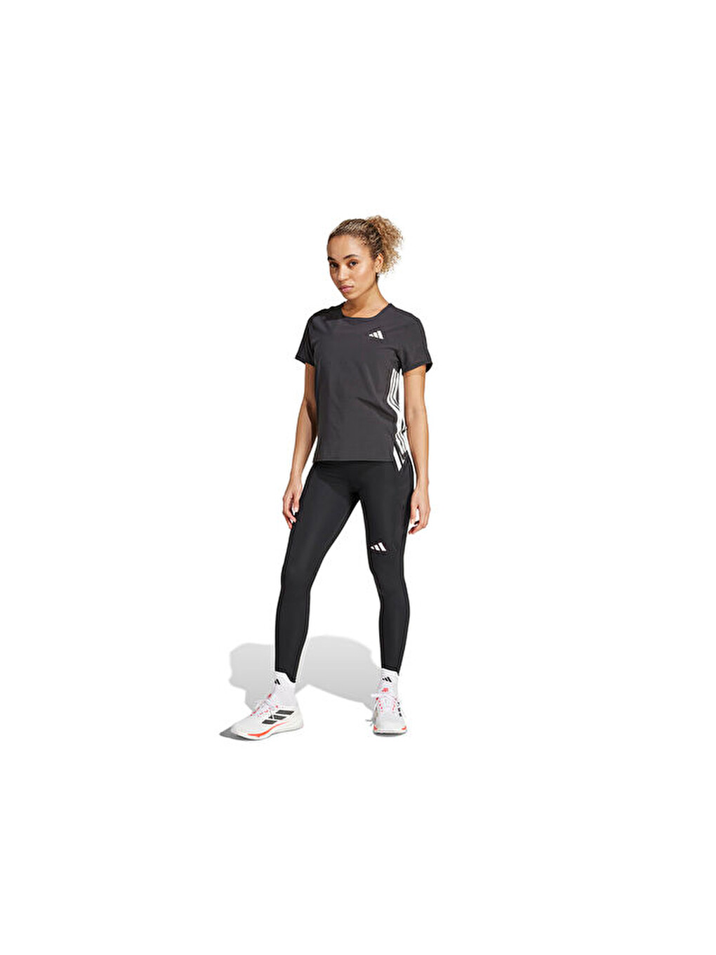 Adizero 1/1 L W Kadın Koşu Taytı Jı5656 Siyah-6