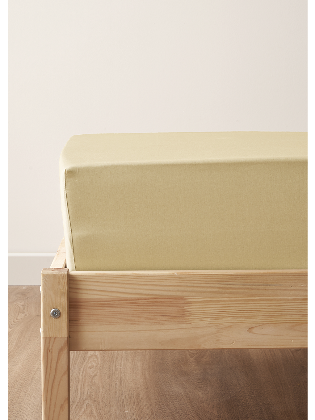 Ekru Premium Lyocell Çift Kişilik Lastikli Çarşaf (160x200x35)