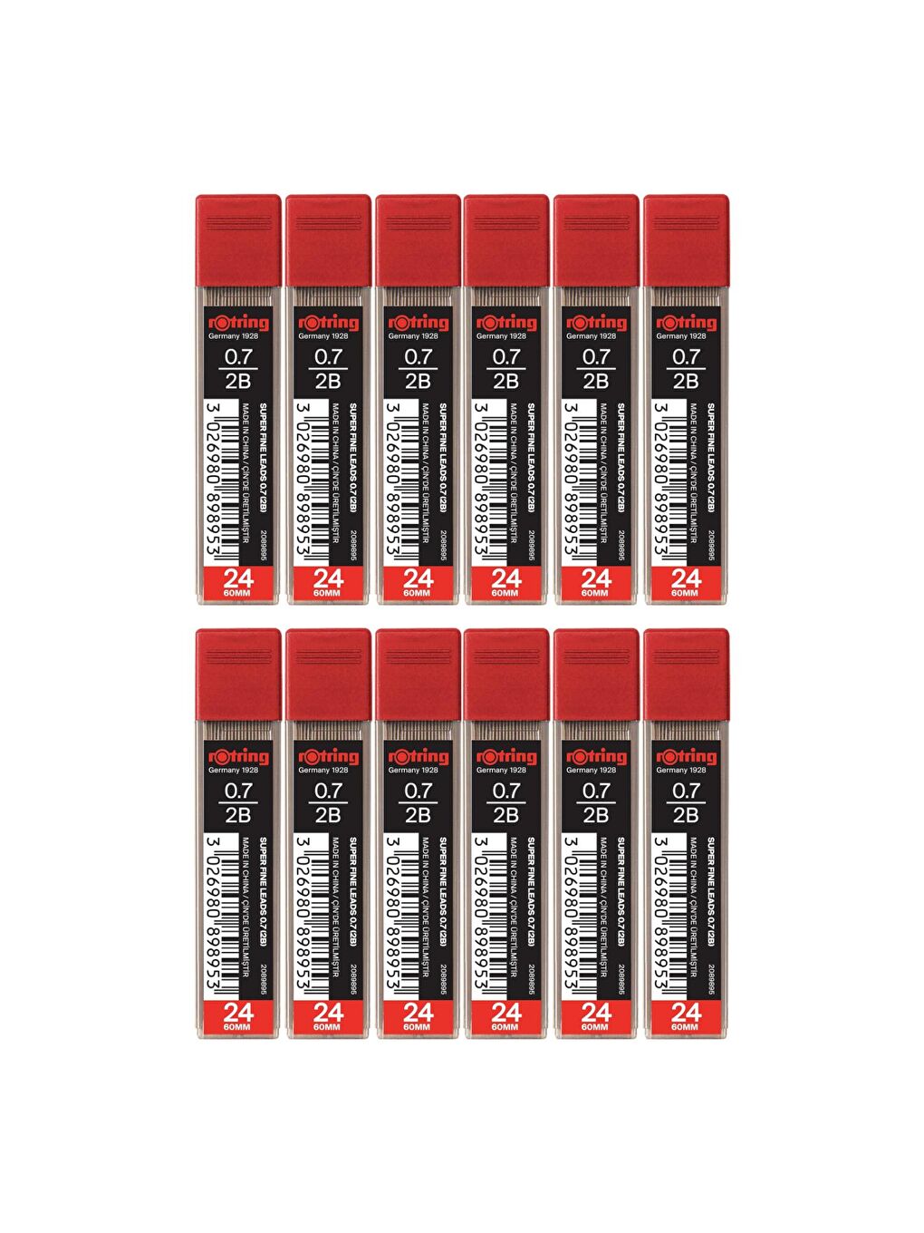 Superfine 2B Kalem Ucu 0.7 - 12 Adet