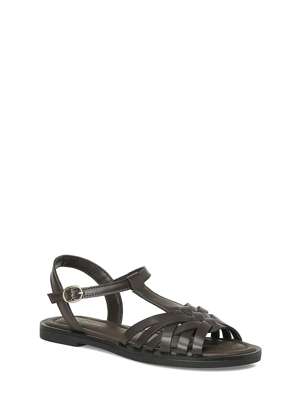 26S-378 6FX Kahverengi Kadın Düz Sandalet-1