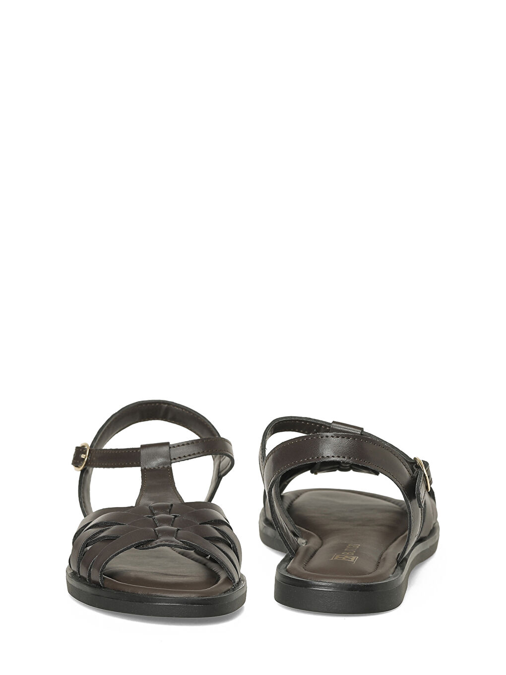 26S-378 6FX Kahverengi Kadın Düz Sandalet-4