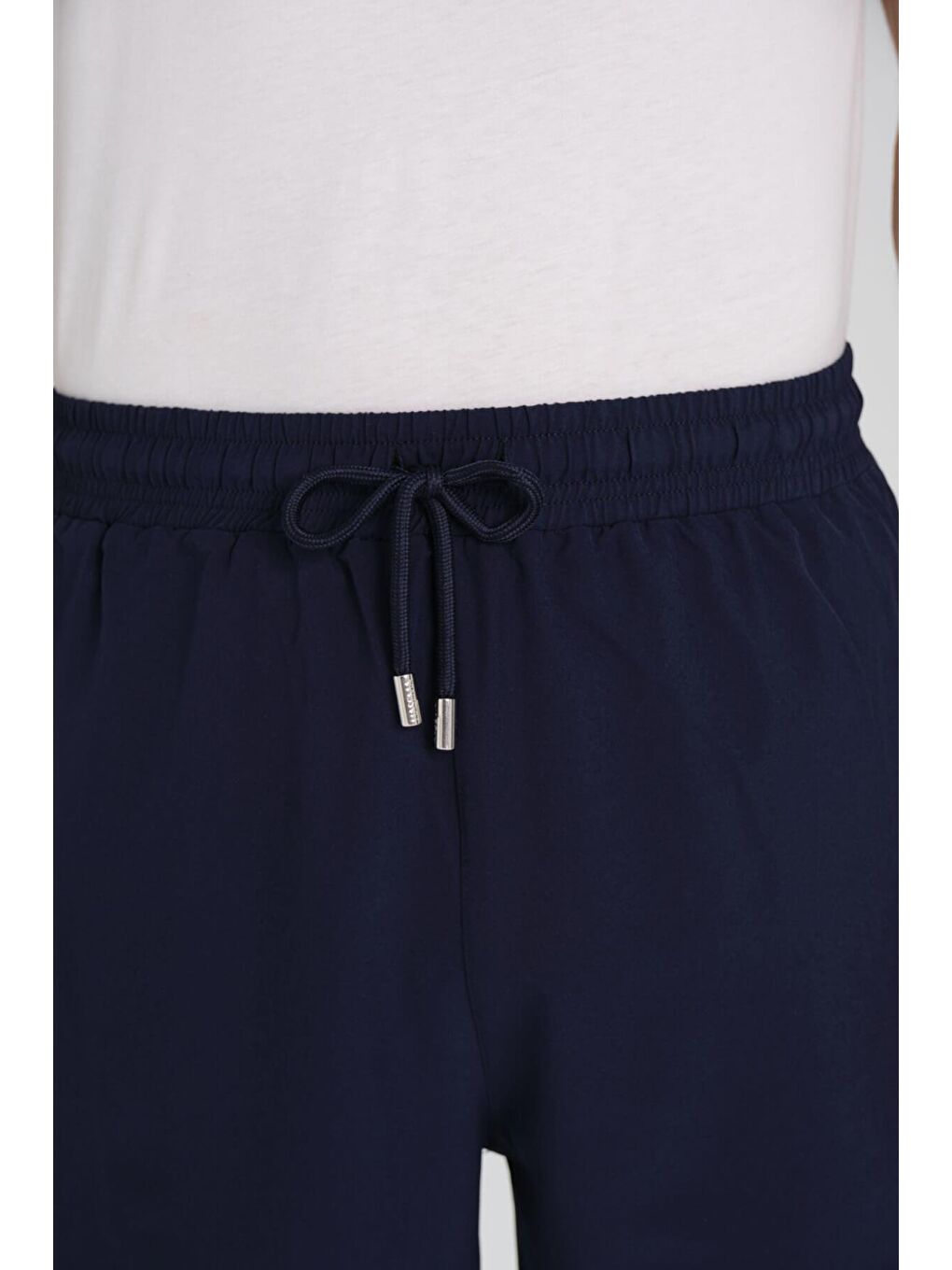 Desenli Lacivert Beyaz Uzun Erkek Havuz Ve Deniz Şortu 247-5