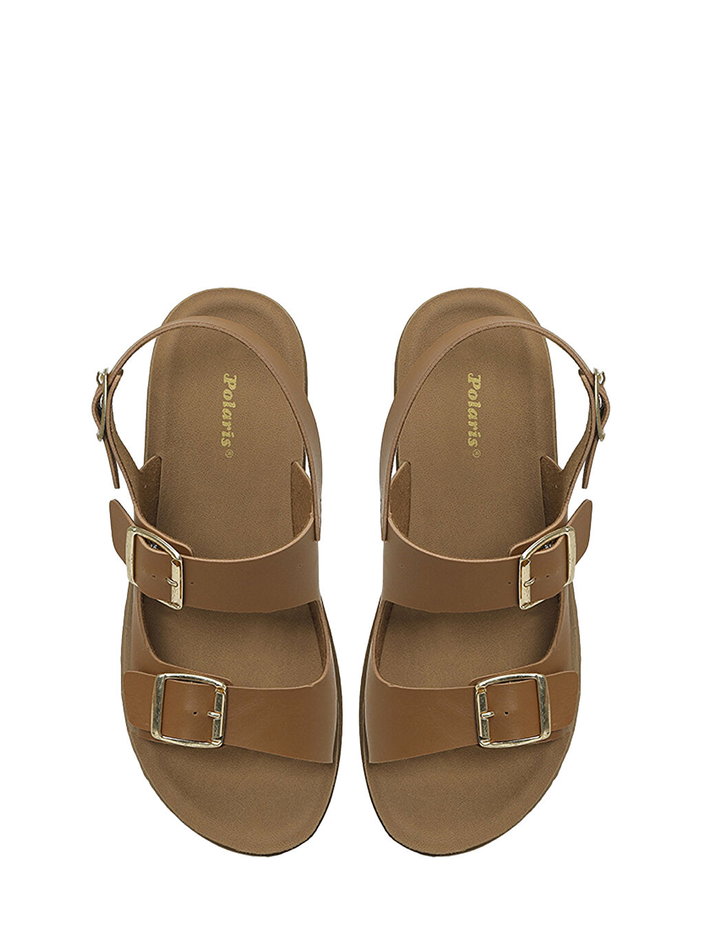 Kahverengi 325625.Z6FX Taba Kadın Düz Sandalet-3