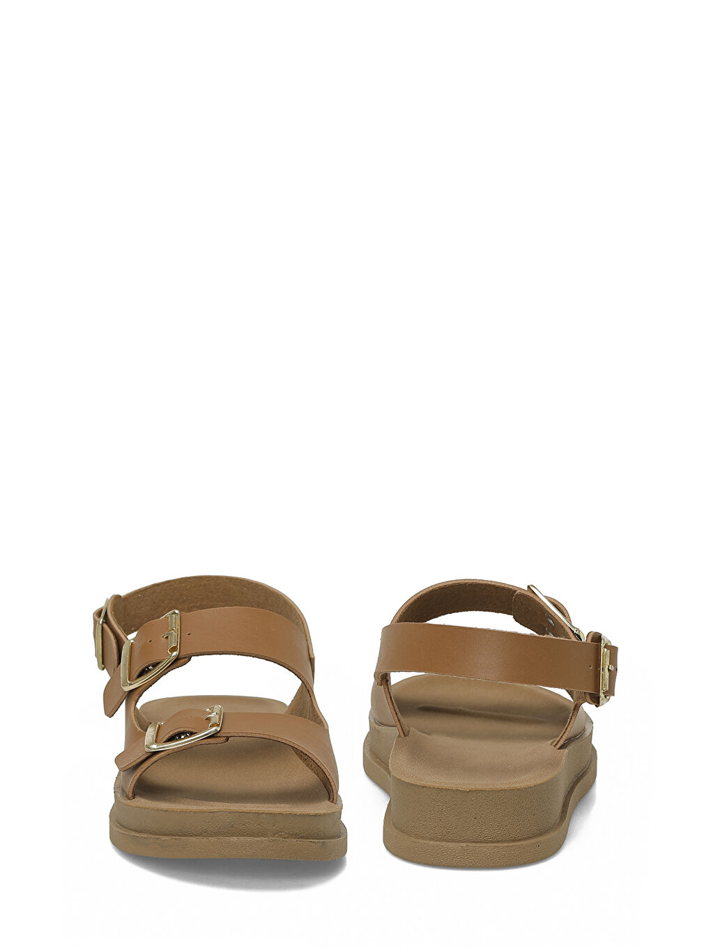 Kahverengi 325625.Z6FX Taba Kadın Düz Sandalet-4