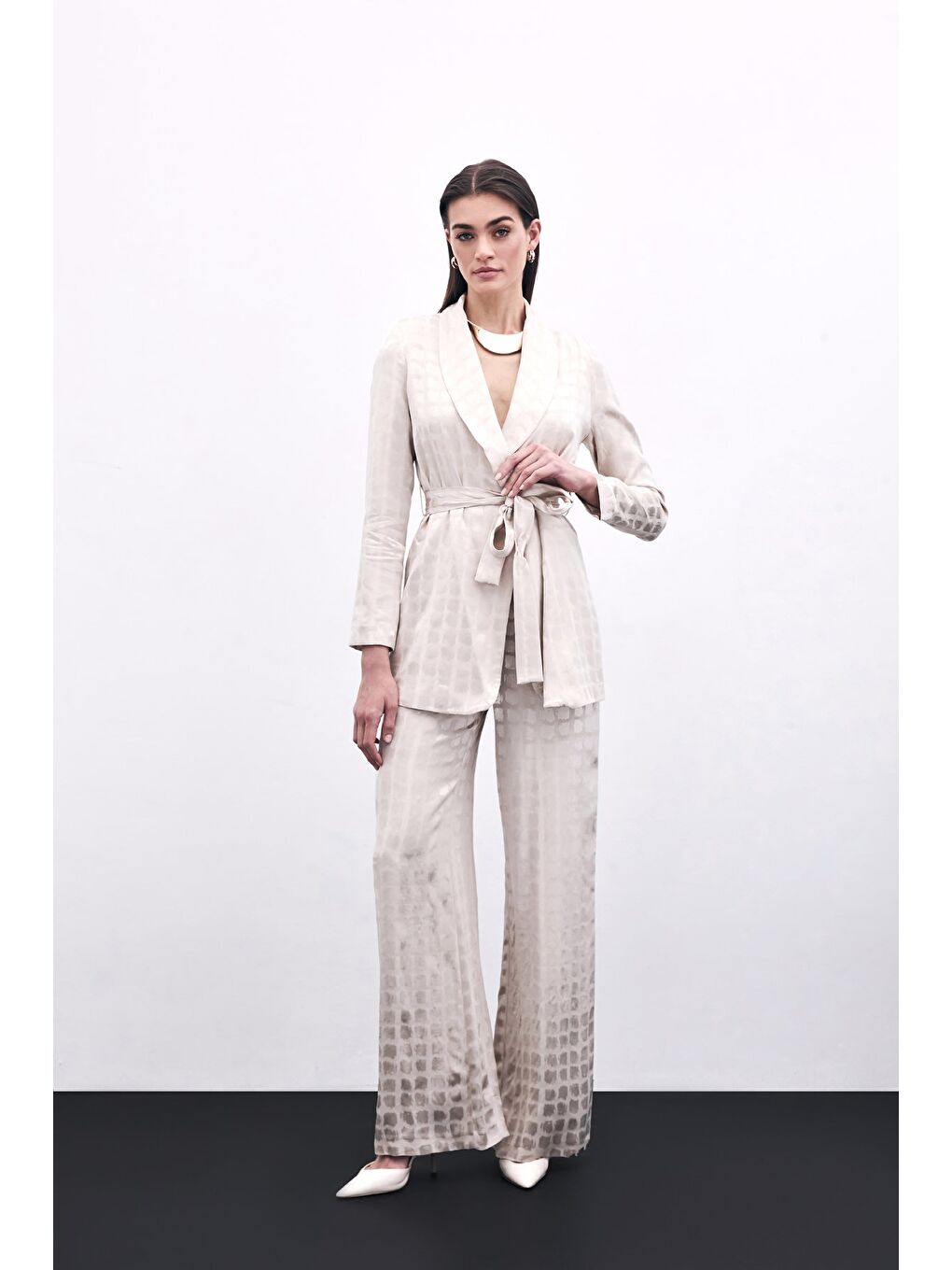 Bol Paça Pantolon - Bej-2