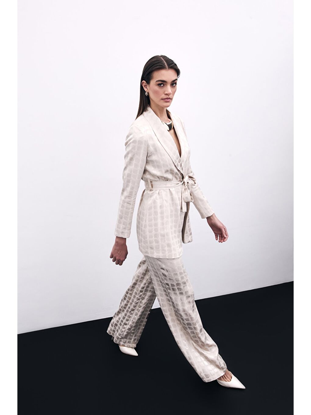 Bol Paça Pantolon - Bej-3