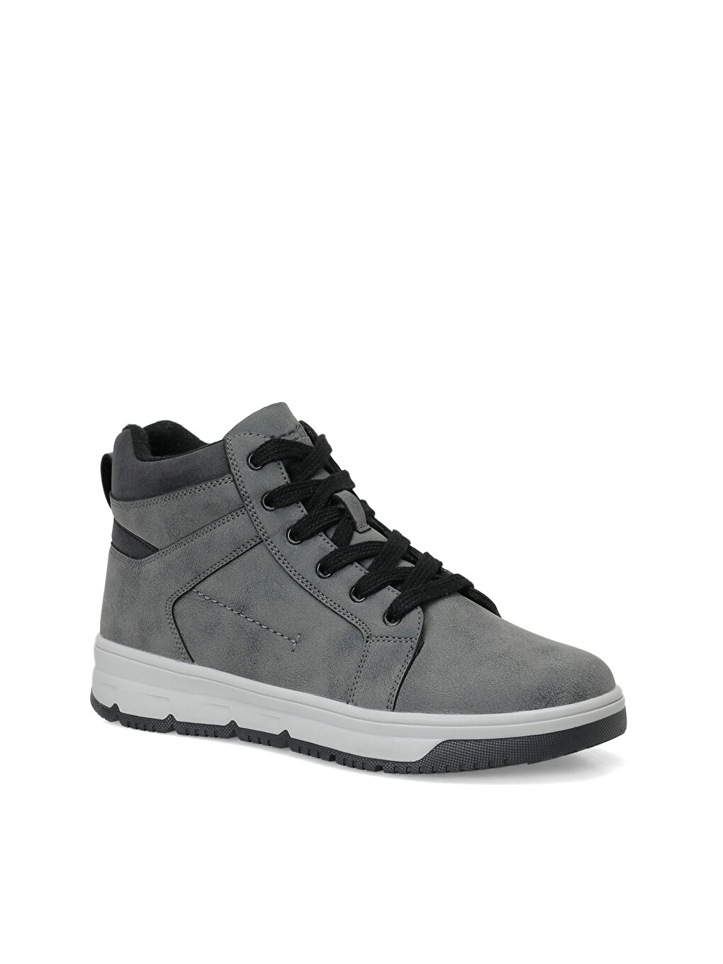 Gri Kyros Füme Erkek High Sneaker
