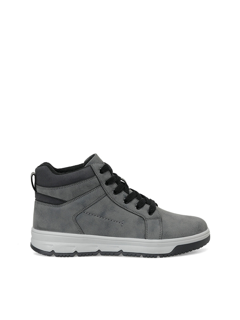 Gri Kyros Füme Erkek High Sneaker-1