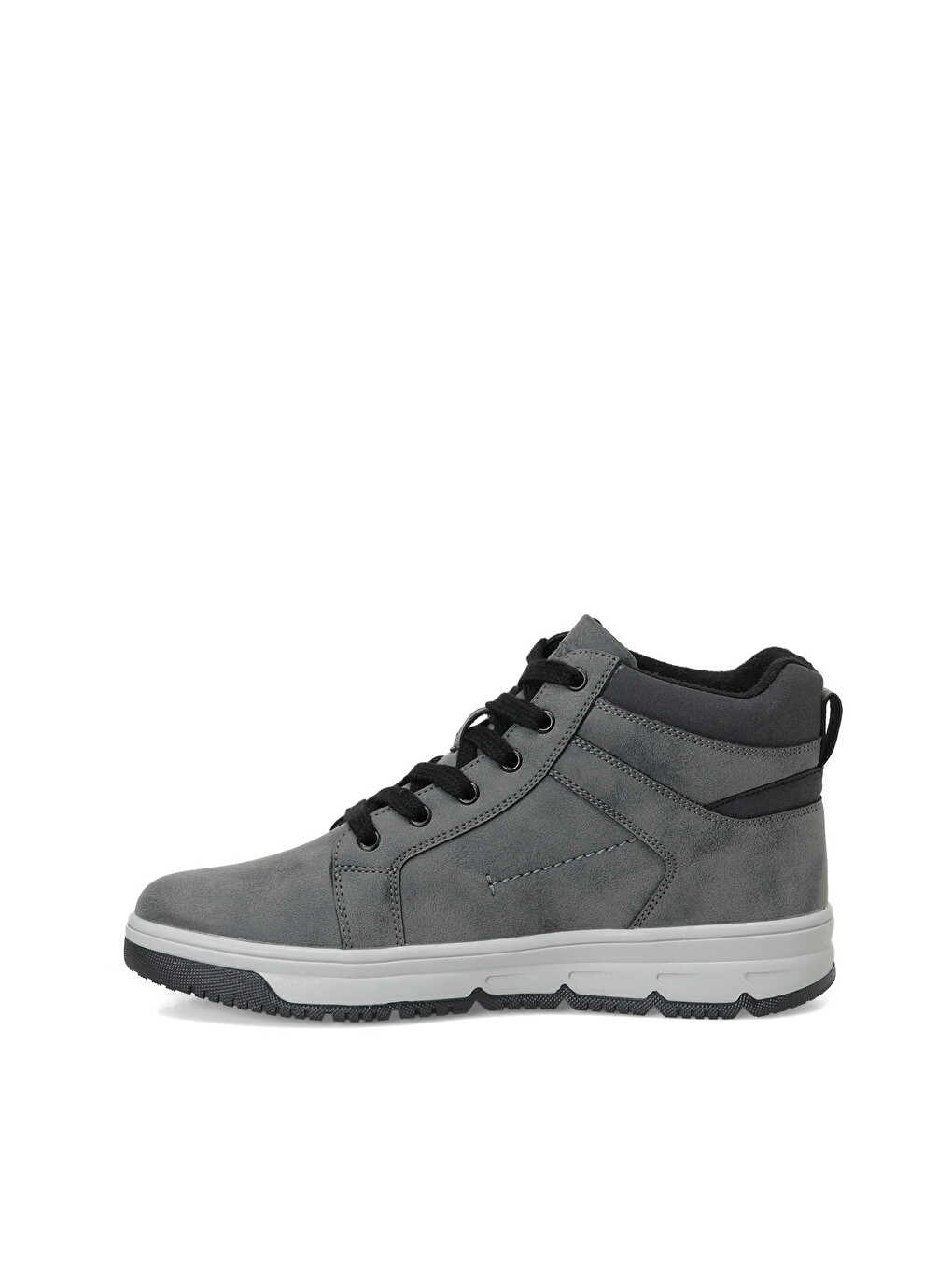 Gri Kyros Füme Erkek High Sneaker-2