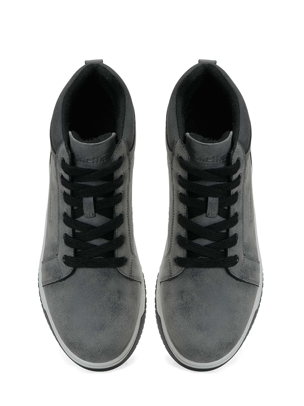 Gri Kyros Füme Erkek High Sneaker-3