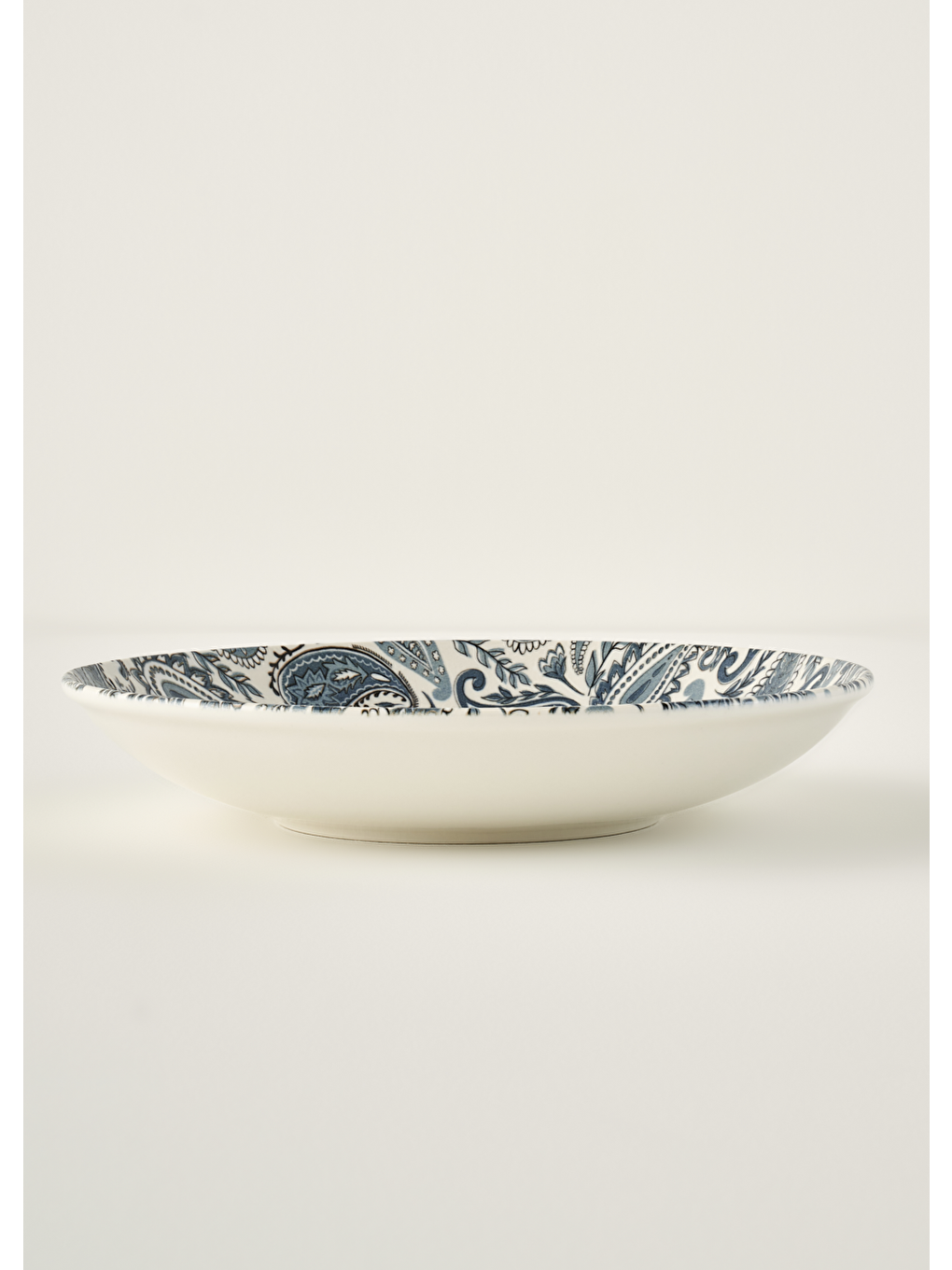 Paisley Porselen Salata Kasesi Mavi (30 cm)-1