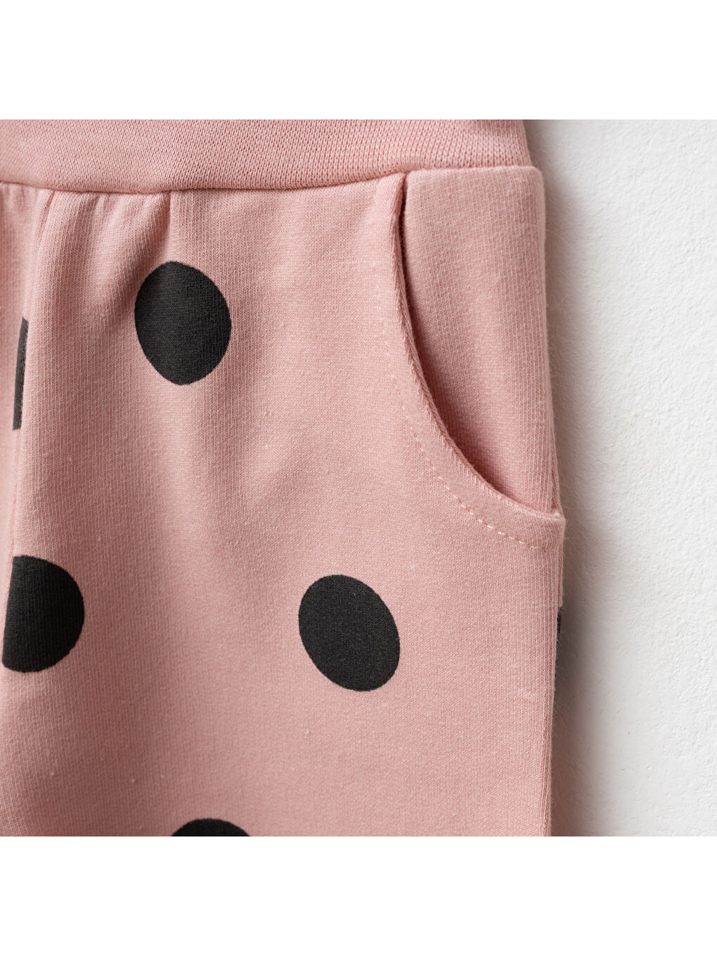 Pembe Kız Bebek Nakışlı Sweatshirt Pantolon 2'li Alt Üst Bebek Takımı 3 Ay-36 Ay-1