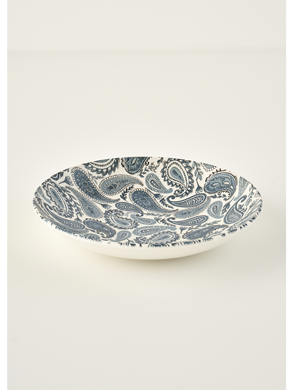 Paisley Porselen Salata Kasesi Mavi (30 cm)-2