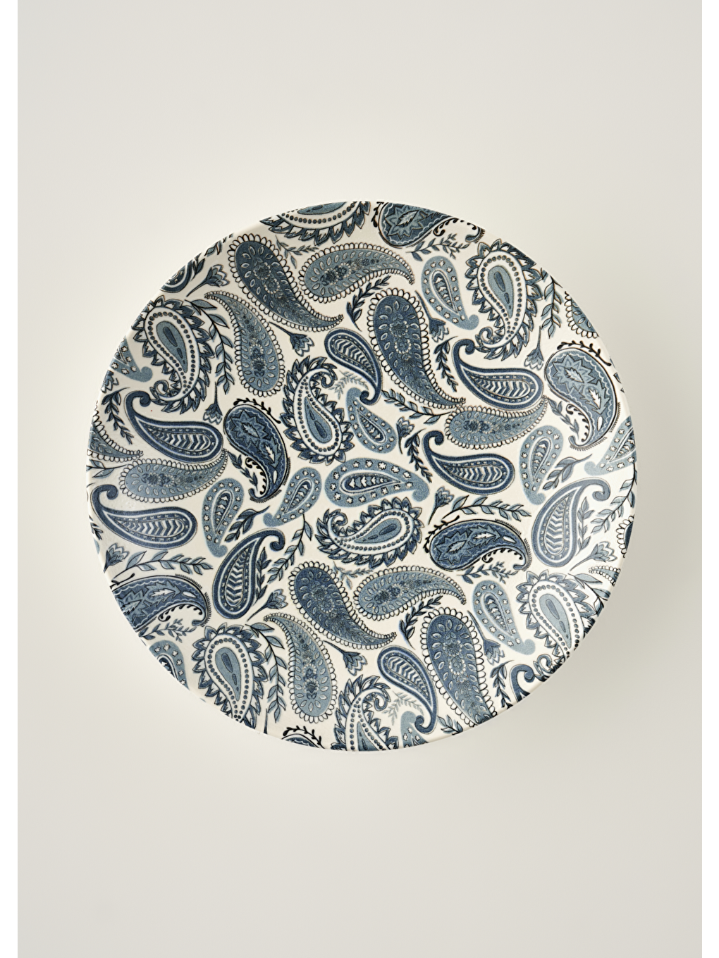 Paisley Porselen Salata Kasesi Mavi (30 cm)-3