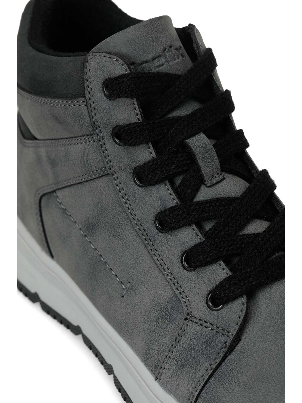 Gri Kyros Füme Erkek High Sneaker-6