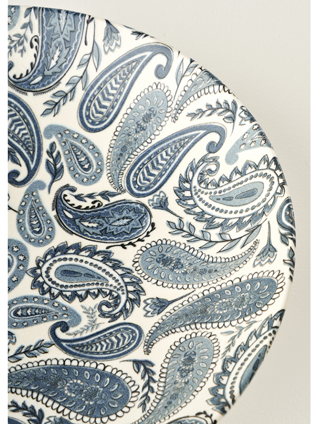 Paisley Porselen Salata Kasesi Mavi (30 cm)-4