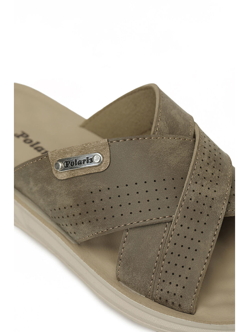 Bej 410008.M6FX Vizon Erkek Terlik-6