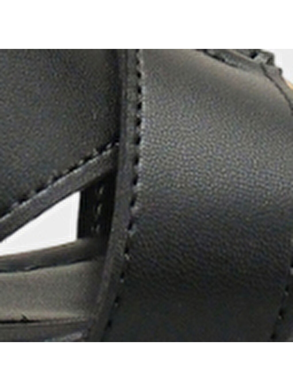 Siyah Sheilah Platform Çapraz Bantlı Bilekten Bantlı Kadın Topuklu Ayakkabı-6