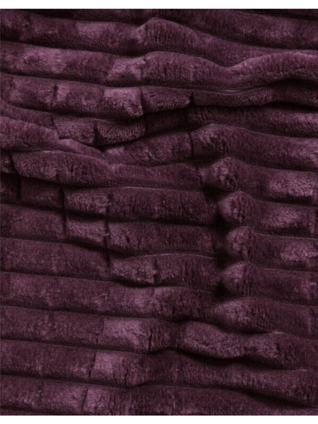 Modern Line 3 Parça Çift Kişilik Battaniye Seti Kutulu 220x240 Mürdüm-2