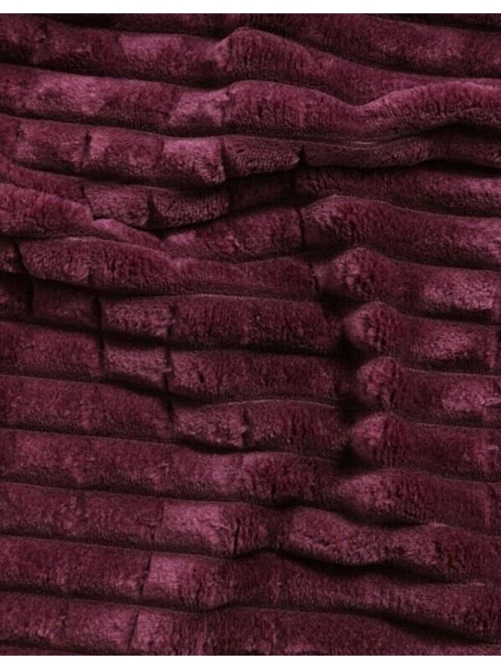 Kırmızı Modern Line 3 Parça Çift Kişilik Battaniye Seti Kutulu 220x240 Cherry-1