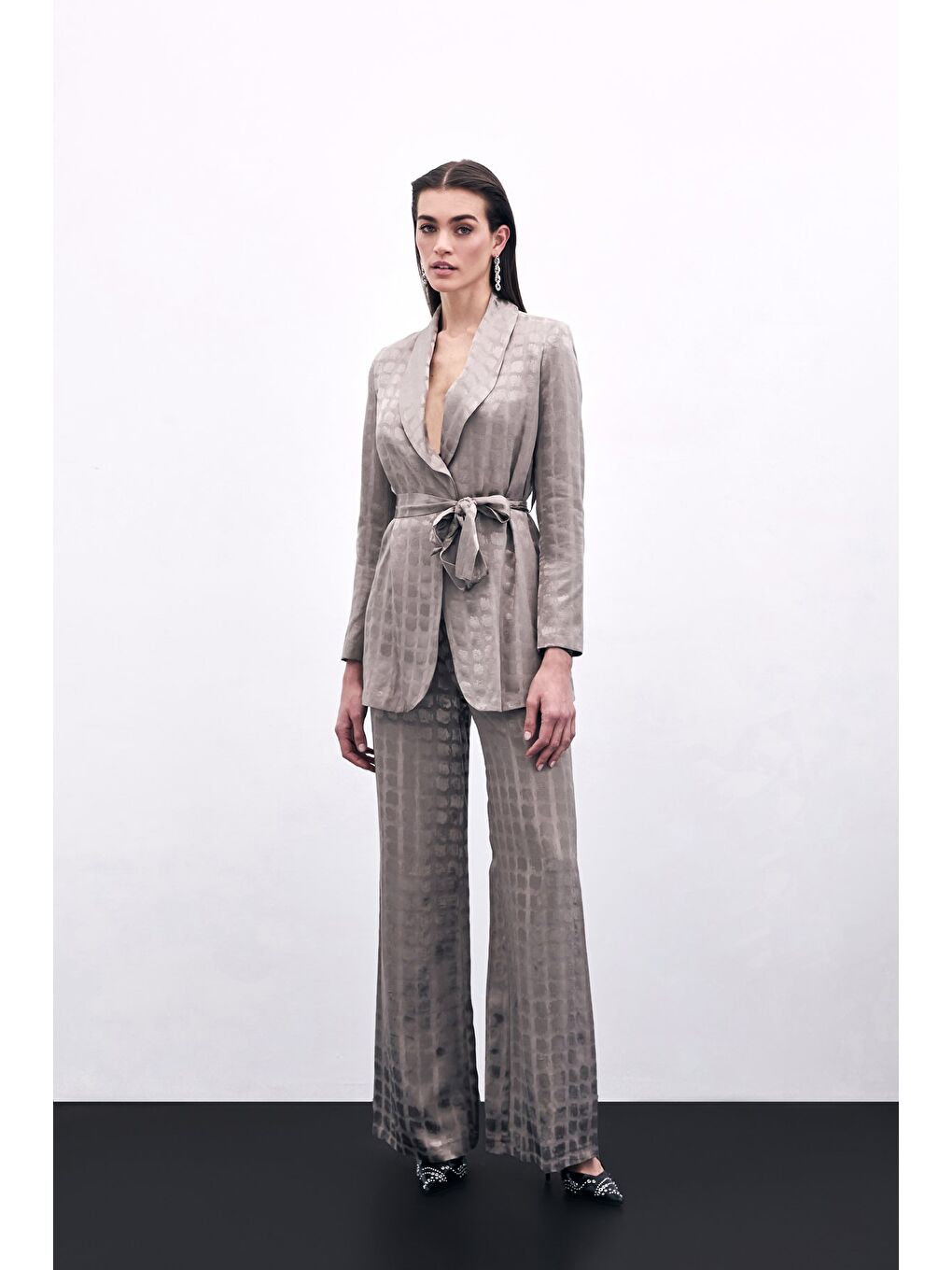 Bej Bol Paça Pantolon - Vizon-1