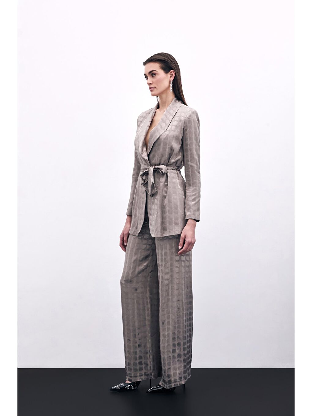 Bej Bol Paça Pantolon - Vizon-2