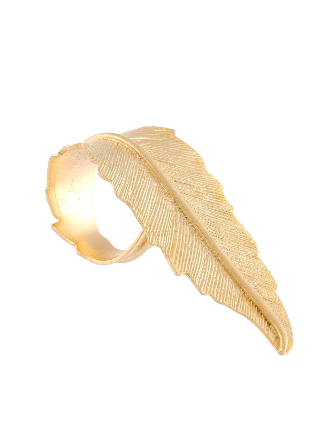 Sarı Kadın Altın Renk Kaplama Ayarlanabilir Dentale Yaprak Yüzük