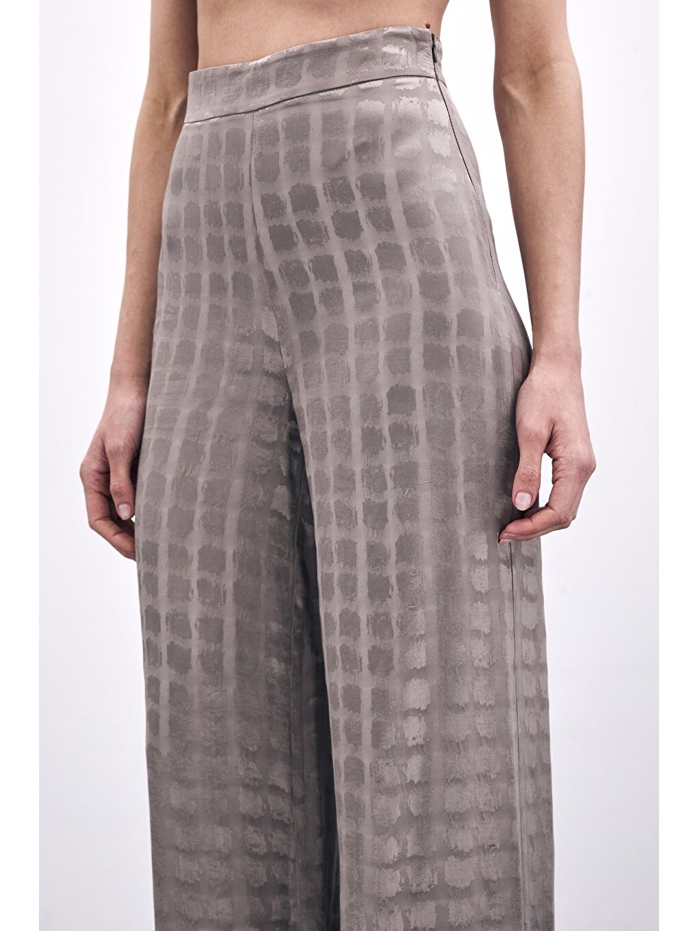 Bej Bol Paça Pantolon - Vizon-5