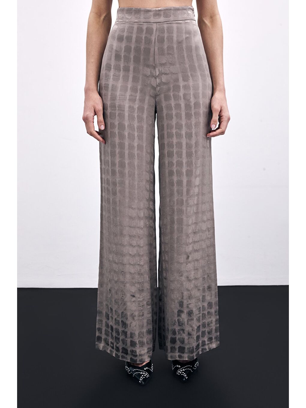 Bej Bol Paça Pantolon - Vizon-6