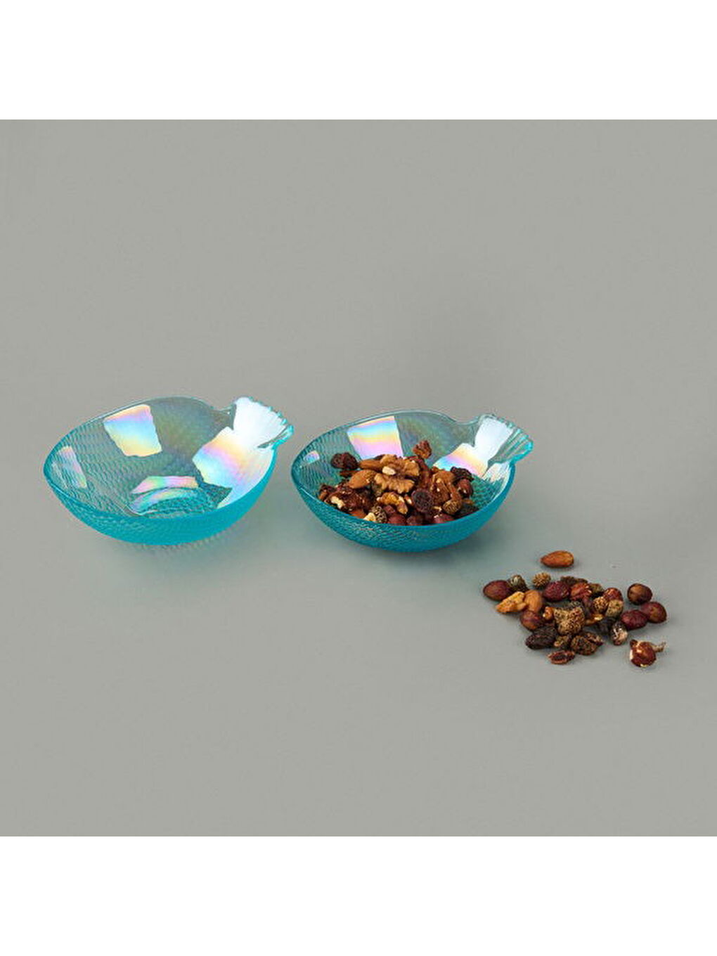 Karışık Kitchen Bolena 2'li Sunum Tabağı - Mavi - 17 cm-3