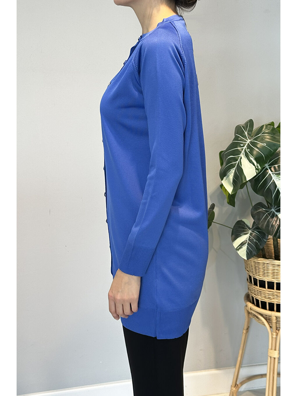 Triko Hırka 01 Saks Mavi-1