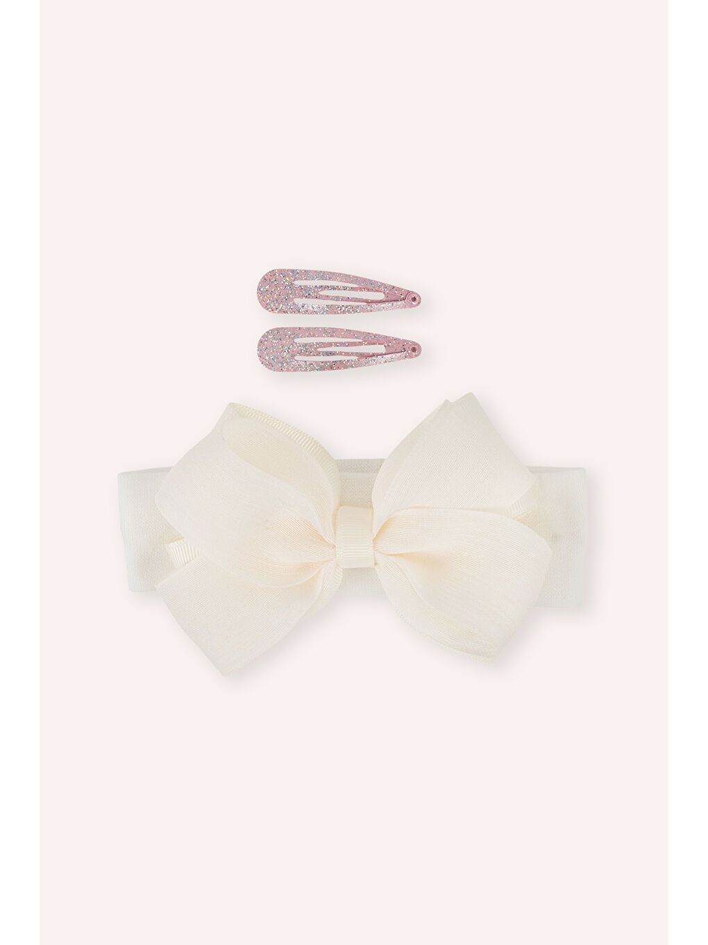 Kız Çocuk Ekru Toka Seti