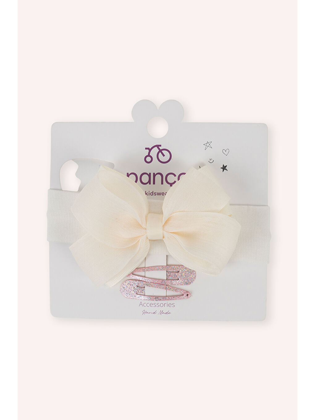 Kız Çocuk Ekru Toka Seti-1