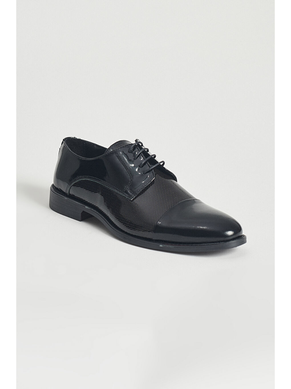 Erkek Siyah Klasik Rugan Ayakkabı-1