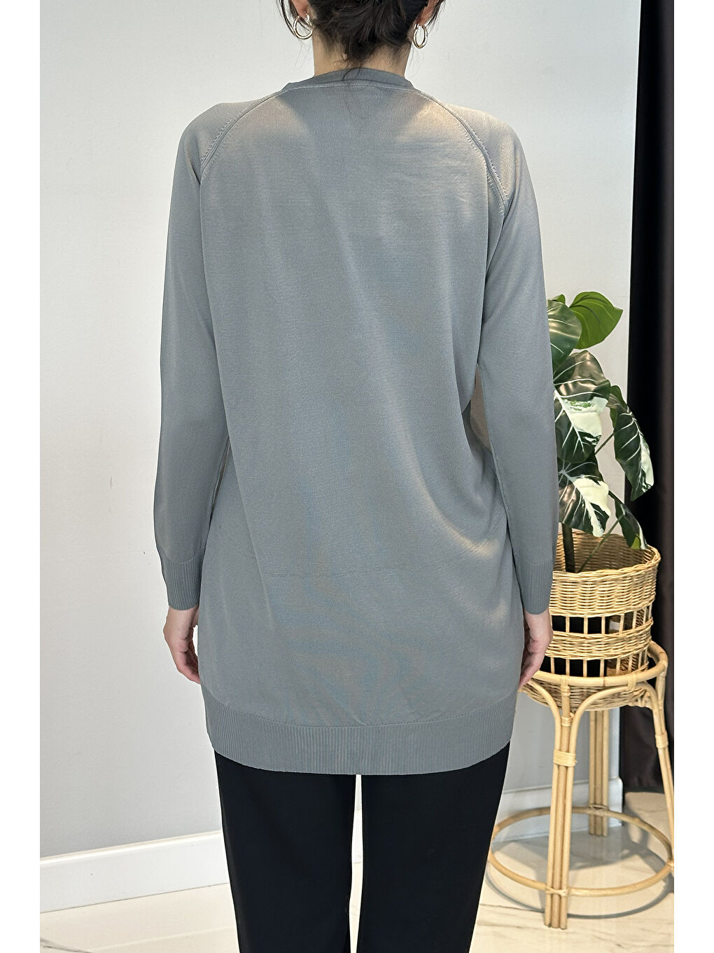 Gri Triko Hırka 01 Füme-2