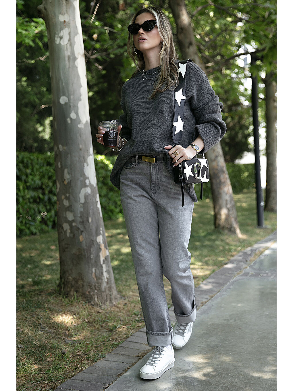 Antrasit Regular Fit Bisiklet Yaka Basic Triko Kazak 4616213-1