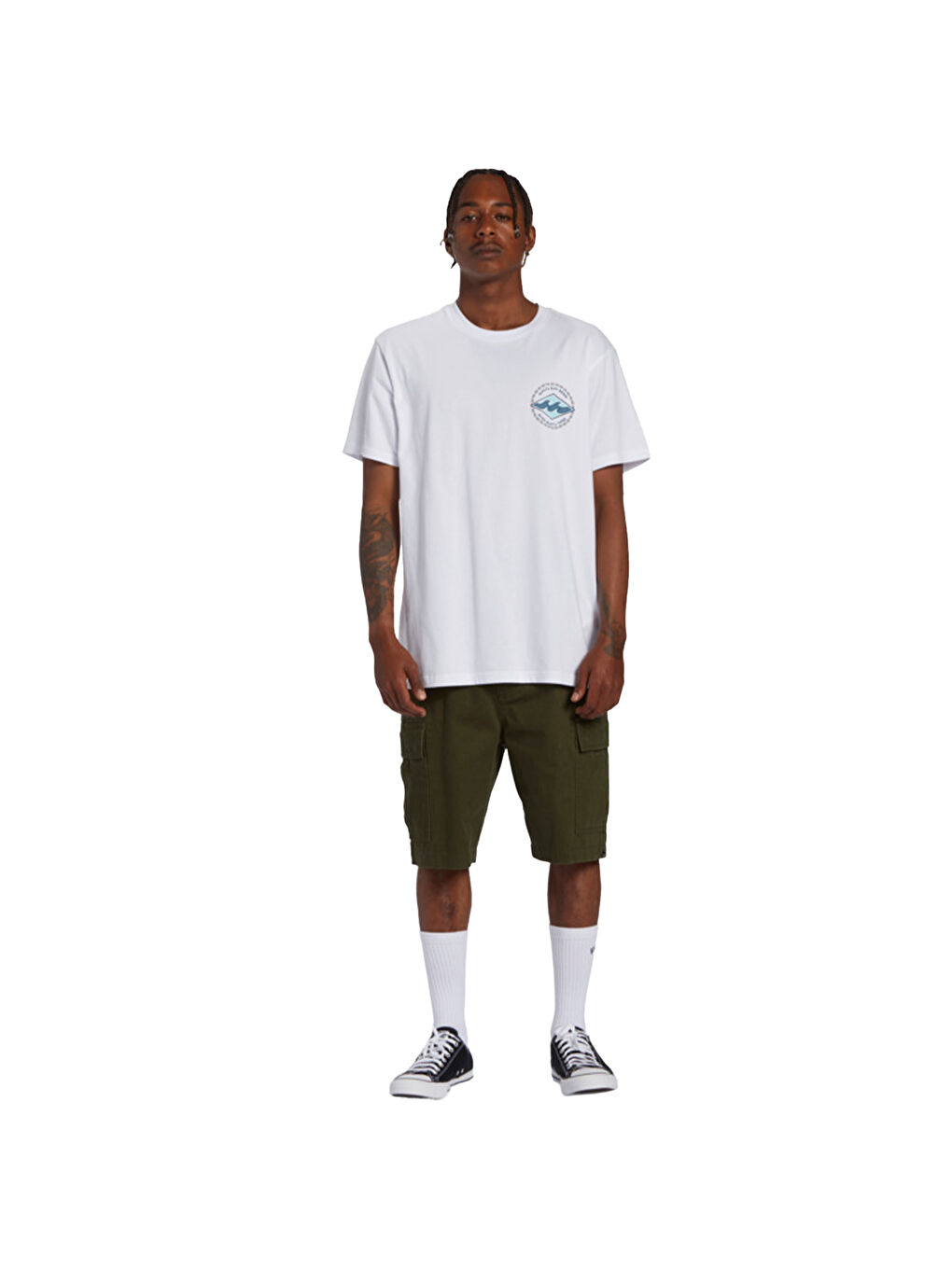 Rotor Diamond Tees Erkek Beyaz Tişört-3