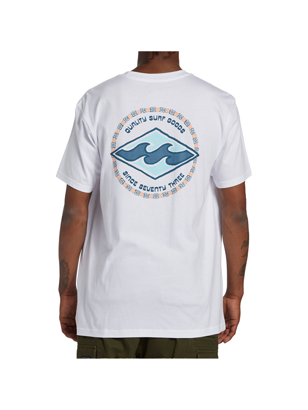 Rotor Diamond Tees Erkek Beyaz Tişört-5