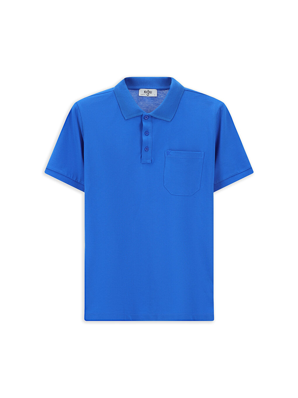 Mavi Regular Fit Pamuk Nakışlı Cepli Kıvrılmaz Polo Yaka Tişört-5