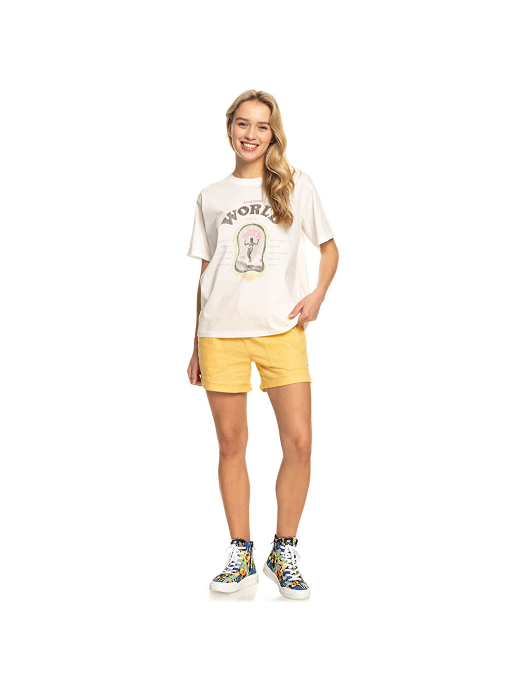 Moonlight Sun B J Kadın Beyaz Tişört-3