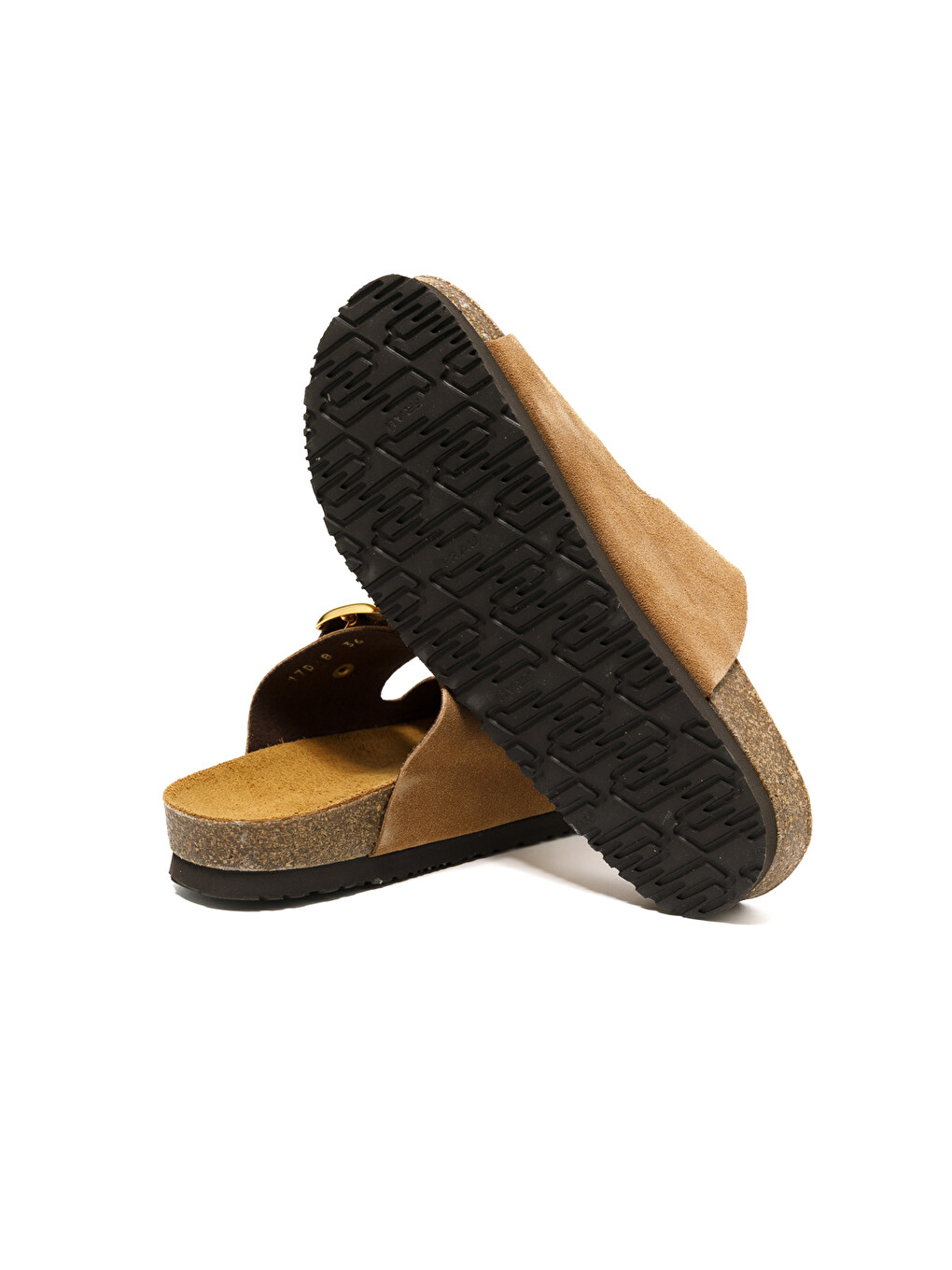 Kahverengi Kadın Terlik 17D8 VELOUR-S Terra (Brown)-4