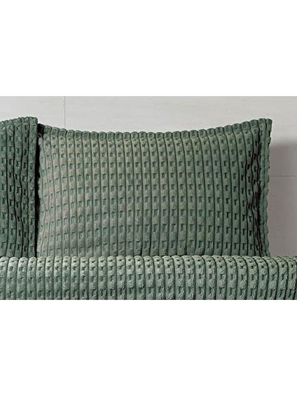 Modern Twist 3 Parça Çift Kişilik Battaniye Seti Kutulu 220x240 Haki-1