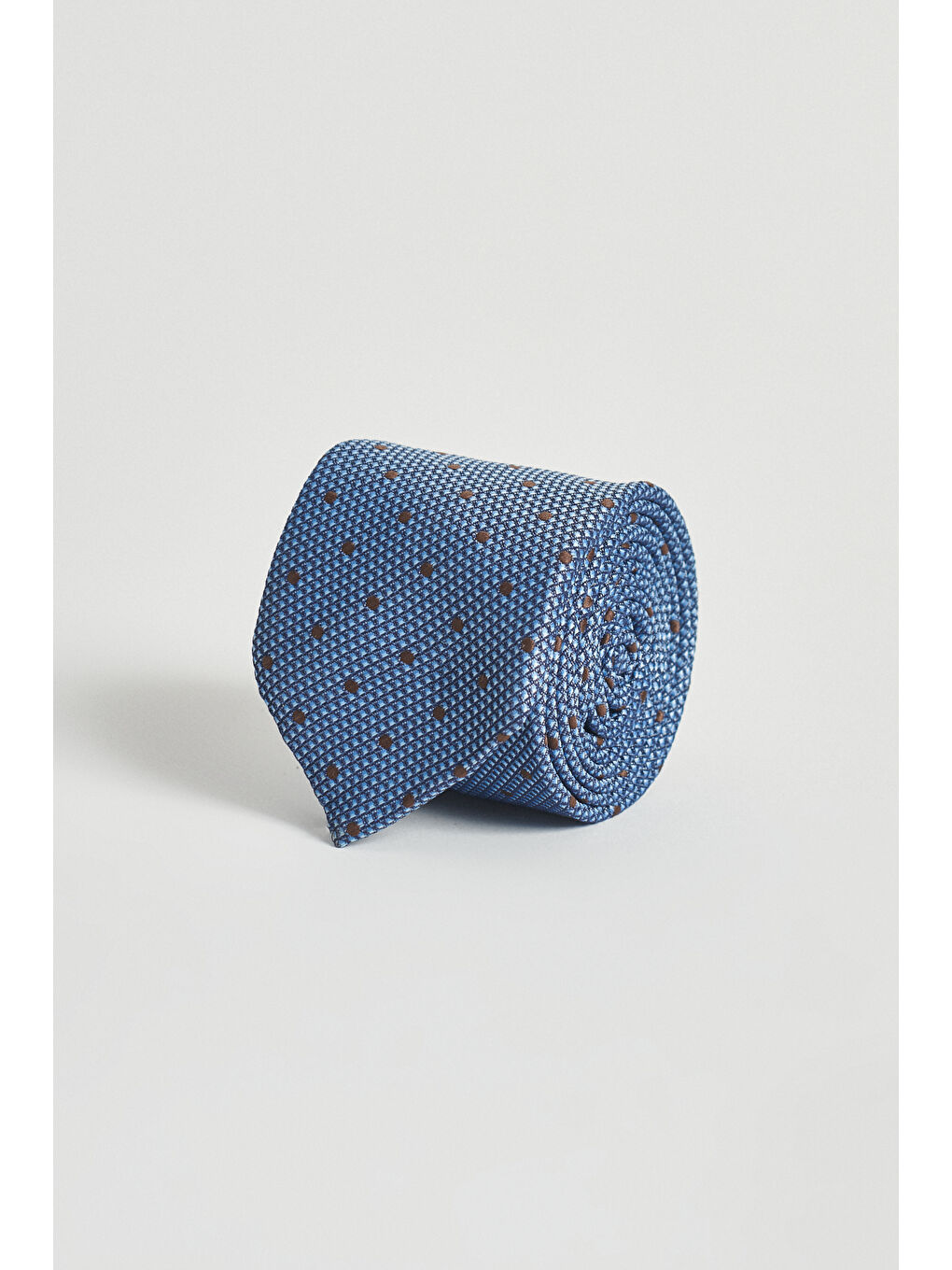 Erkek Mavi Desenli Mavi Klasik Kravat