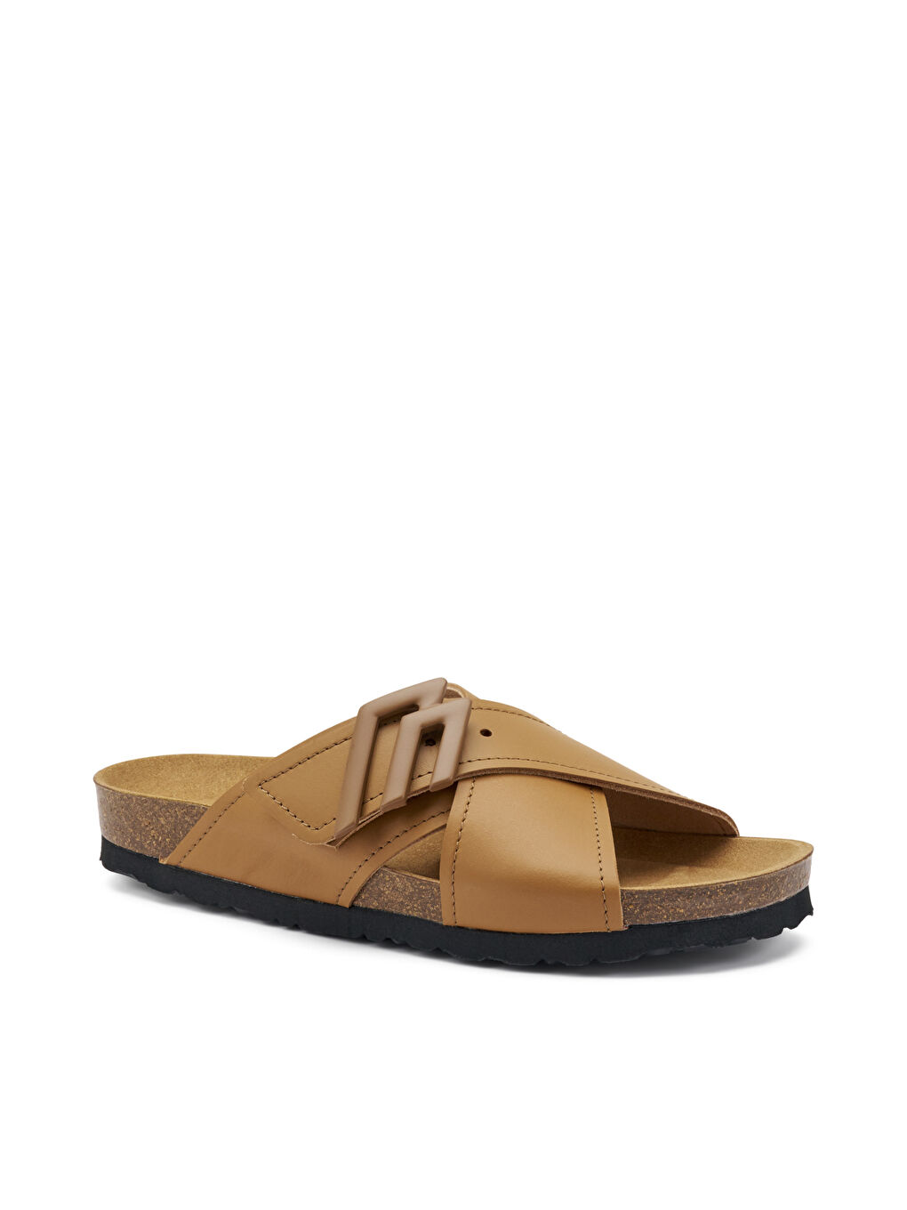 Kahverengi Kadın Terlik 58P6 LONDON-S Cuoio-1