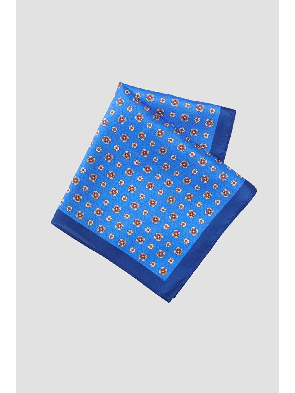 Erkek Lacivert-Mavi Desenli Lacivert Mavi Klasik Mendil-2