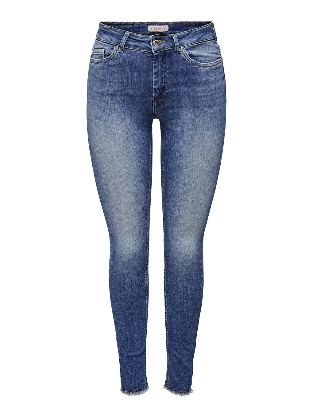 Only Mavi Onlemily Normal Bel Skinny Fit Dar Paça Jeans Kadın Jean Pantolon 15293282 - 6