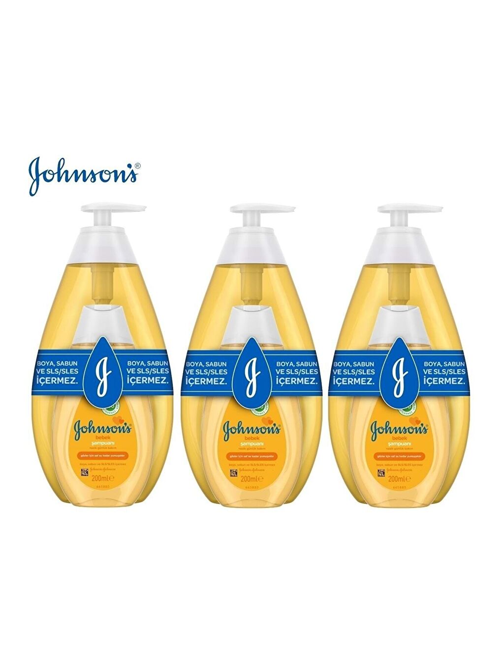 Johnson's Baby Şampuan Set 750 ml + 200 ml x 3 Adet