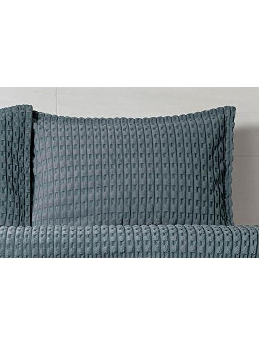 Modern Twist 3 Parça Çift Kişilik Battaniye Seti Kutulu 220x240 Okyanus Mavisi-2