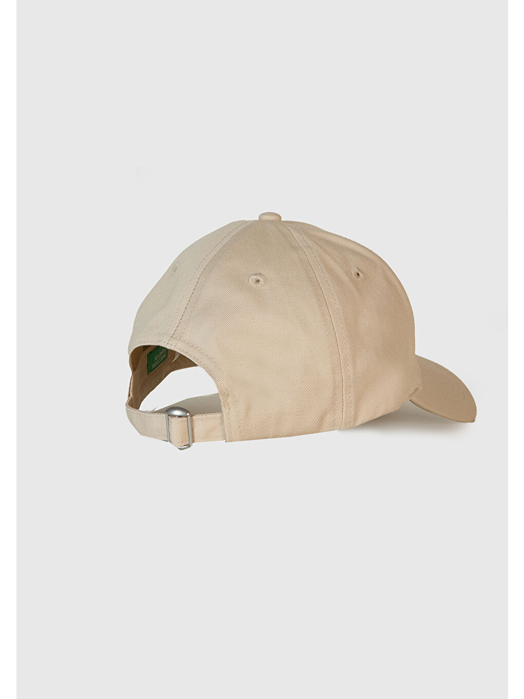 Bej Erkek Taş Rengi Önü Logo İşlemeli Beyzbol Şapkası-2