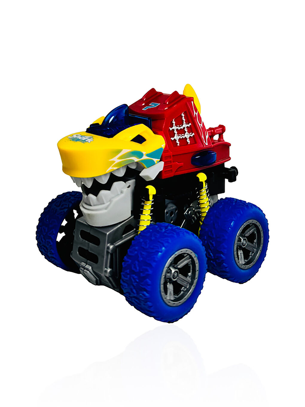 Sürtmeli Sesli ve Işıklı Hayvan Şekilli Gösteri Arabası Saks Mavisi